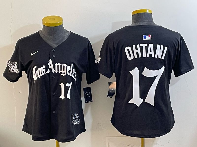 Youth Los Angeles Dodgers #17 Ohtani Black 5th Jointly Name 2026 Nike MLB Jersey style 03